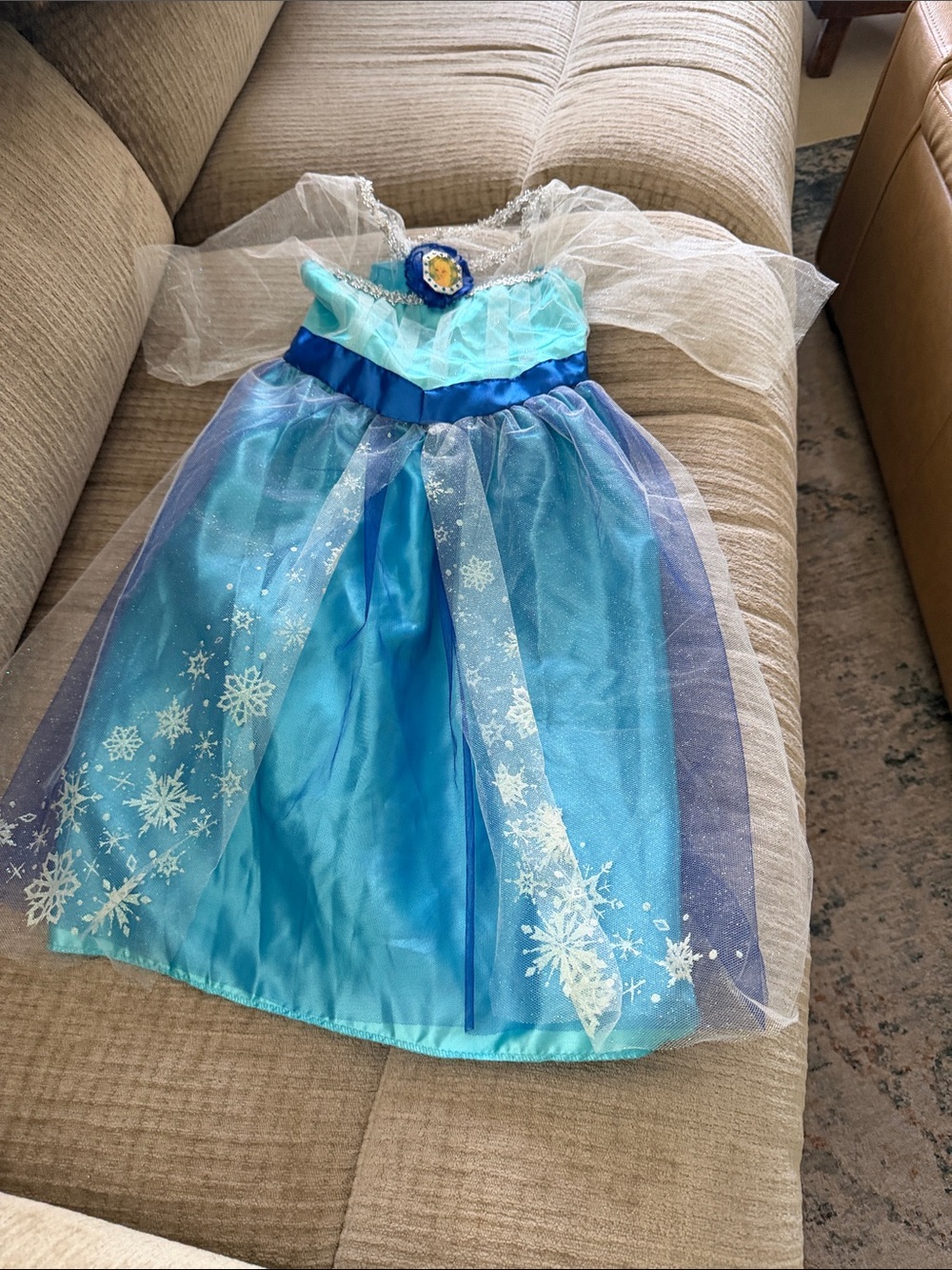 Disney Blue and Aqua Princess Elsa Costume Dress 4-6x